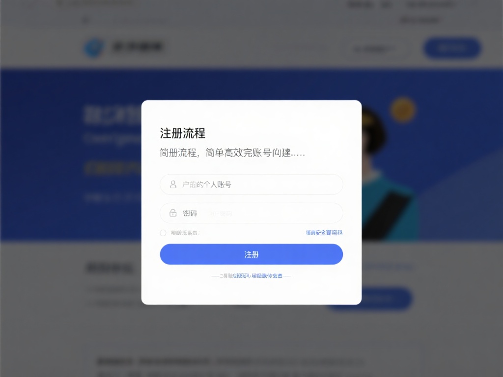 注册流程：简单高效完成账号创建
*进入官网后，第